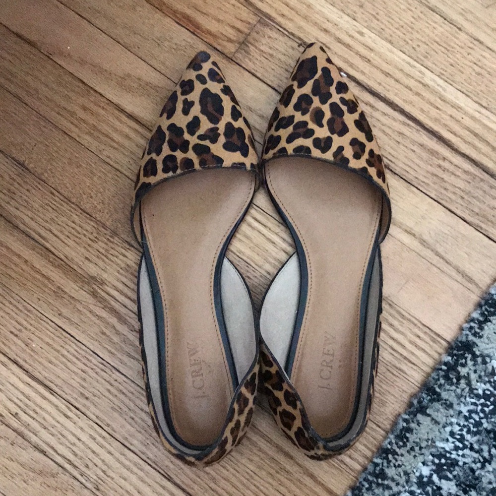 Jcrew leopard flats